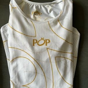 Pop Cycling Monogram Flower Sleeveless Base Layer - S